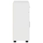 vidaXL Buffet Blanc brillant 88 5 x 30 5 x 73 cm Bois d'ingénierie