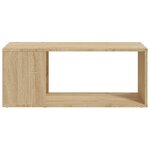 vidaXL Meuble TV Chêne sonoma 80x24x32 cm Bois d'ingénierie