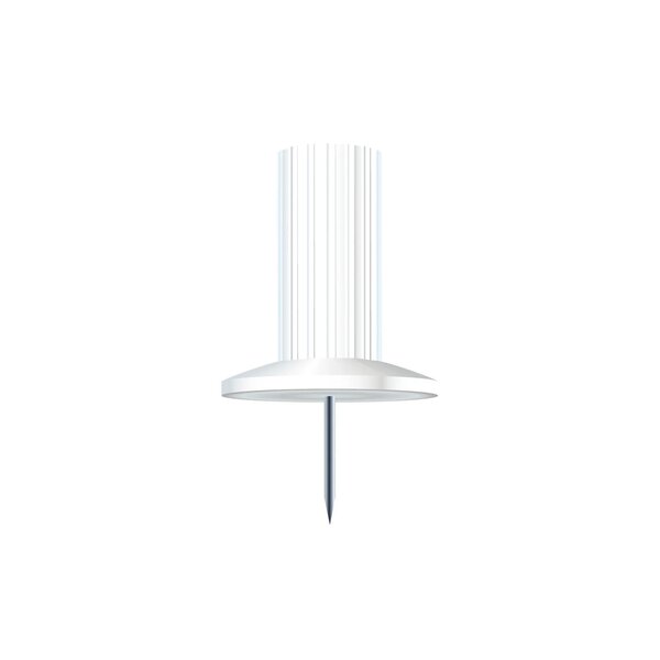 Boîte De 25 Épingles Papic - Hauteur De Pointe 7mm - 10mm De Diamètre - Blanc - Exacompta