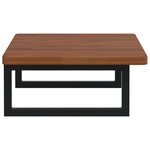 vidaXL Étagère de vasque murale acier et bois de chêne massif