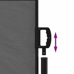 vidaXL Store latéral rétractable Anthracite 140 x 500 cm