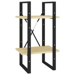 vidaXL Bibliothèque à 2 niveaux 40x30x70 cm Bois de pin massif