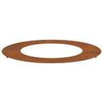 vidaXL Vase en Acier Corten Acier Corten Grand Incrustations Décoratives