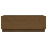 vidaXL Table basse Marron miel 100x50x35 cm Bois massif de pin