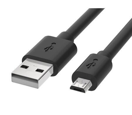Câble USB - Micro USB - 1,0 mètre Noir GÉNÉRIQUE