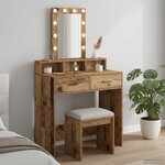 vidaXL Table de Toilette Marron 79 x 41 x 140 cm Bois d'ingénierie