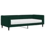 vidaXL Lit de jour avec matelas vert foncé 90x200 cm velours