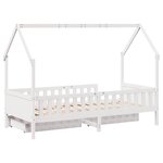vidaXL Cadre de lit enfants avec tiroirs sans matelas 80x200 cm bois