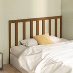 vidaXL Tête de lit Marron miel 166x4x100 cm Bois massif de pin