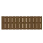 vidaXL Tête de lit murale Marron miel 185x3x60 cm Bois massif de pin
