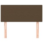 vidaXL Tête de lit Marron Foncé 100x5x78/88 cm Tissu