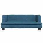 vidaXL Canapé pour enfants bleu 80x45x30 cm velours