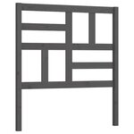 vidaXL Tête de lit Gris 96x4x104 cm Bois massif de pin