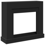VidaXL Cadre de cheminée noir 100x30x87 5 cm bois d'ingénierie