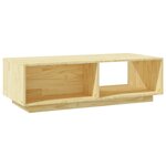 vidaXL Table basse 110x50x33 5 cm bois de pin massif