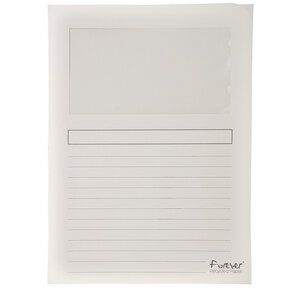 Pt 25 chemises à fenêtre FOREVER blanc x 16 EXACOMPTA