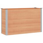 vidaXL Jardinière surélevée Marron 150 x 50 x 91 cm WPC et Aluminium