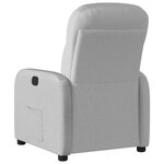 vidaXL Fauteuil inclinable électrique gris nuage tissu
