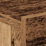 vidaXL Table de chevet flottante vieux bois bois d'ingénierie