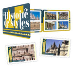 Carnet 12 timbres - Histoire de styles - Lettre prioritaire