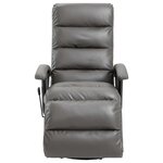 vidaXL Fauteuil inclinable TV Gris Similicuir