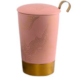 Tasse en porcelaine à double paroi avec infuseur - precious