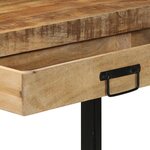 vidaXL Table console Marron 120 x 33 x 75 cm bois de manguier massif