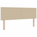 vidaXL Tête de lit Vert gris clair 140 cm Tissu côtelé