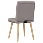 vidaXL Chaises à manger lot de 6 taupe tissu