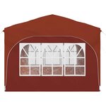 vidaXL Tente de fête pop-up 290 x 290 x 245 cm Terre cuite