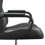 vidaXL Chaise de jeu Noir et gris Similicuir