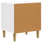 vidaXL Cabinet de chevet avec tiroir Blanc brillant 43 x 34 5 x 48 cm