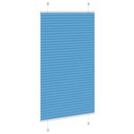 vidaXL Store plissé bleu 75x150 cm largeur du tissu 74 4 cm polyester