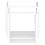 vidaXL Étagères murales sous forme de cube 3 Pièces Blanc MDF