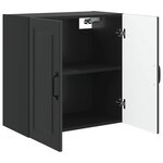 vidaXL Armoire Murale 59 x 31 x 60 cm Bois d'ingénierie Noir