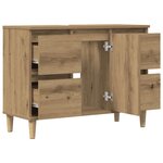 vidaXL Armoire d'évier chêne artisanal 80x33x60 cm bois d'ingénierie