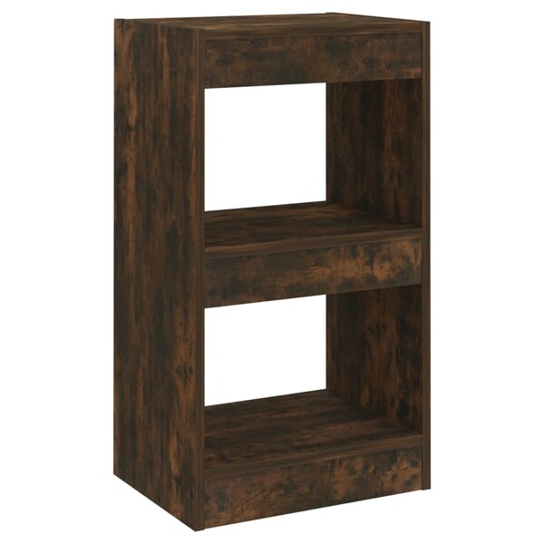 vidaXL Bibliothèque/Séparateur de pièce Chêne fumé 40x30x72 cm