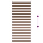 vidaXL Store zèbre marron 110x230cm largeur du tissu 105 9cm polyester