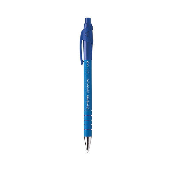 Paper Mate Flexgrip Ultra - 1 Stylo bille rétractable - Bleu - Pointe moyenne 1.0mm