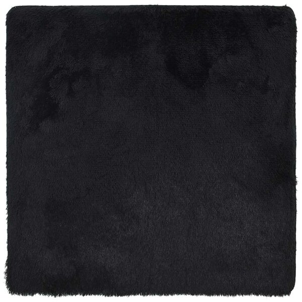 vidaXL Tapis shaggy à poils longs NAVARRA noir 240x240 cm polyester