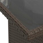 vidaXL Salon de jardin avec coussins 6 Pièces marron résine tressée