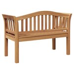 vidaXL Banc de jardin Marron 120 x 53 5 x 85 cm Bois de teck solide