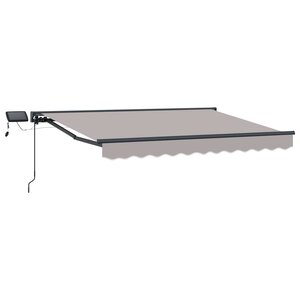 vidaXL Cadre de store manuel avec LEDs 3 x 2 5 m