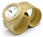 Montre classic bracelet gold et cadran blanc
