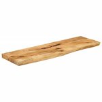vidaXL Dessus de table 110x30x3 8cm bord vif bois massif manguier brut