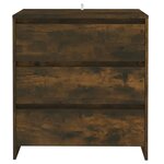 vidaXL Buffet Chêne fumé 70x41x75 cm Bois d'ingénierie