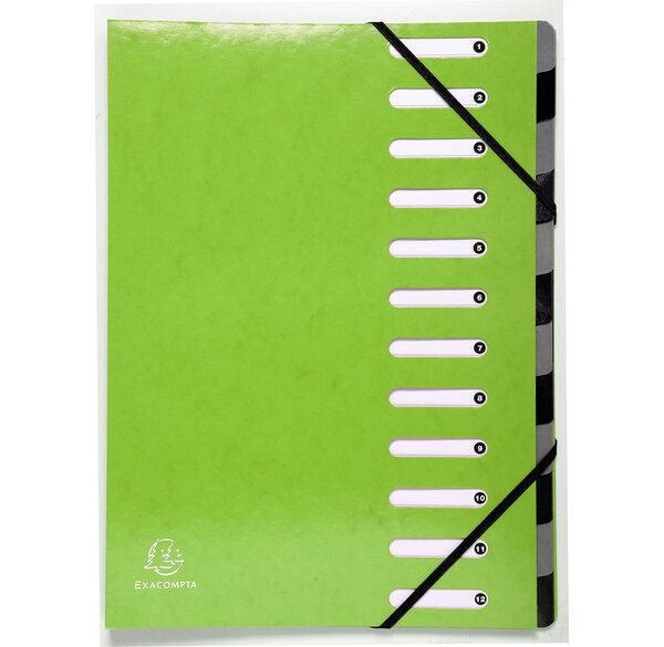 Trieur Harmonika 12CP Iderama vert anis x 6 EXACOMPTA