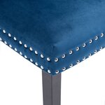 vidaXL Chaises à manger lot de 2 bleu velours