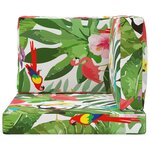 vidaXL Coussin de canapé d'extérieur 3 Pièces coloré Polyester