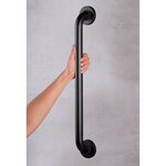 RIDDER Barre d'appui 60 cm Noir Aluminium